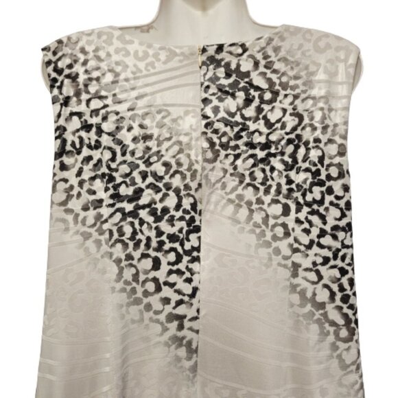 Animal Print Black Grey White Sleeveless Dress Various Sizes L XL XXL - NWOT - Picture 4 of 16